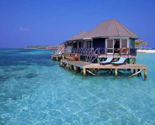 Фотограф Анна Халт Водные виллы Sangu в Kuredu Resort and Spa на Мальдивах