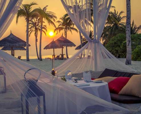 Veli Dinner Setup at Kuredu Maldives Resort