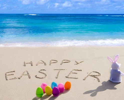 Kuredu Maldives Beach Easter Eggs Bunny