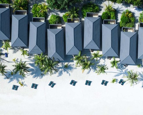 KUR_OBV_2023_1 Вид на океан с пляжных вилл O Resort на острове Креди, курорт & спа на Мальдивах