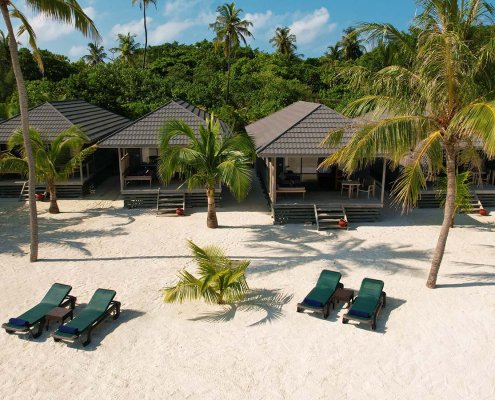 default Вид на океан с пляжных вилл O Resort на острове Креди, курорт & спа на Мальдивах